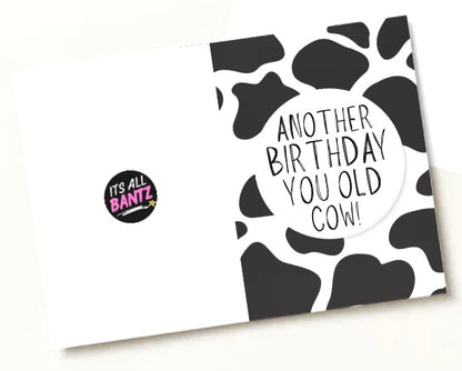 Old Cow - Greeting Card