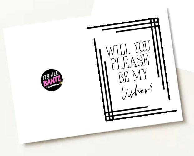 Be My Usher? -  Greeting Card