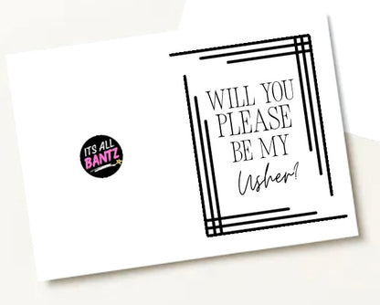 Be My Usher? -  Greeting Card