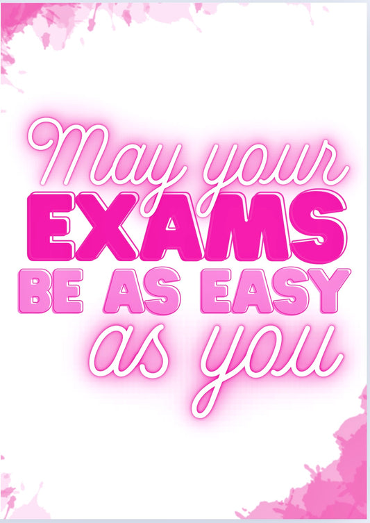 Easy Exams -  Greeting Card