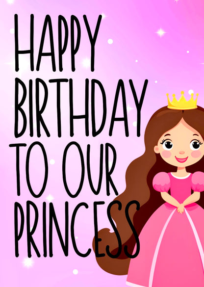 Birthday Princess -  Birthday Card
