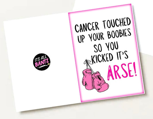 Touched Your Boobies -  Greeting Card
