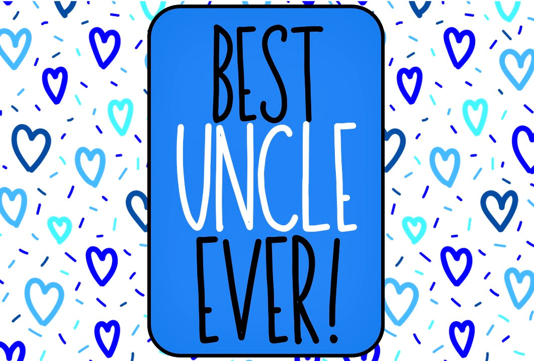 Best Uncle Ever - Wine Bottle Label