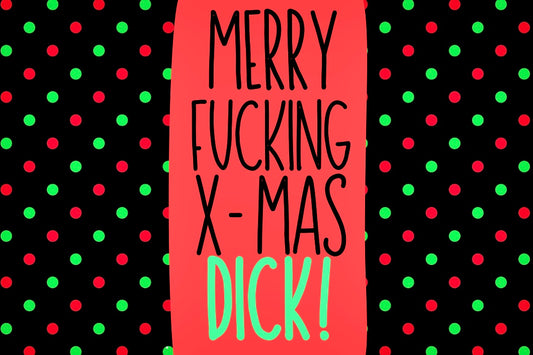 Merry Xmas Dick - Wine Bottle Label