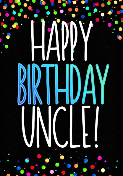 Birthday Uncle -  Birthday Card