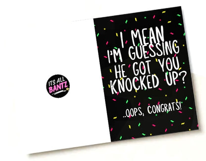 Knocked Up -  Greeting Card