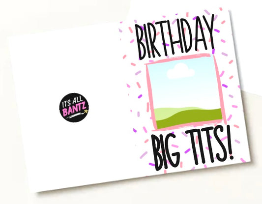 Birthday Big Tits - Greeting Card