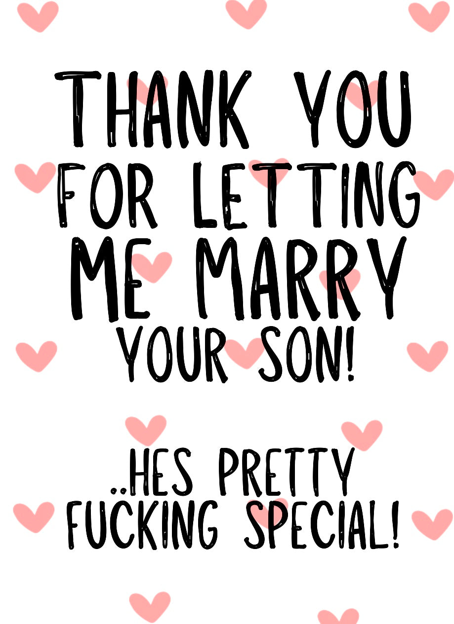 Marry Your Son  -  Greeting Card
