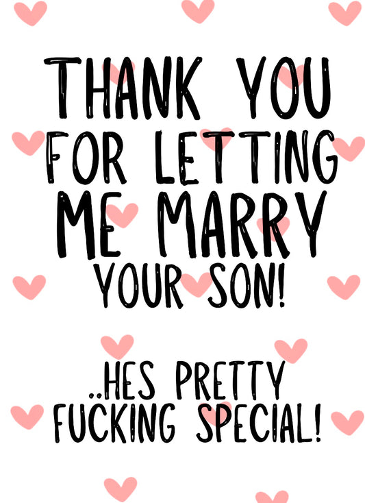 Marry Your Son  -  Greeting Card