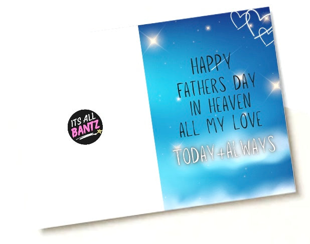 Fathers Day In Heaven - Greeting Card