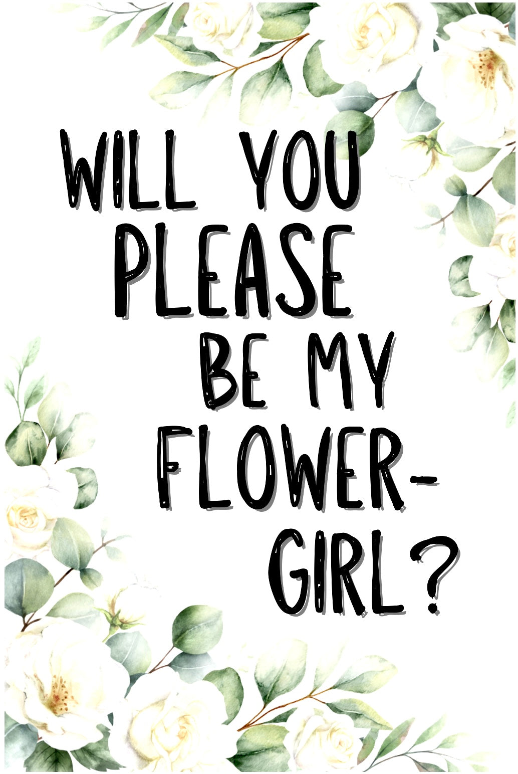 Flower Girl? -  Greeting Card
