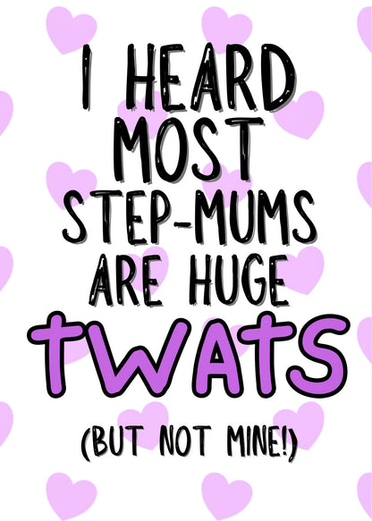 Step Mum Twats - Greeting Card