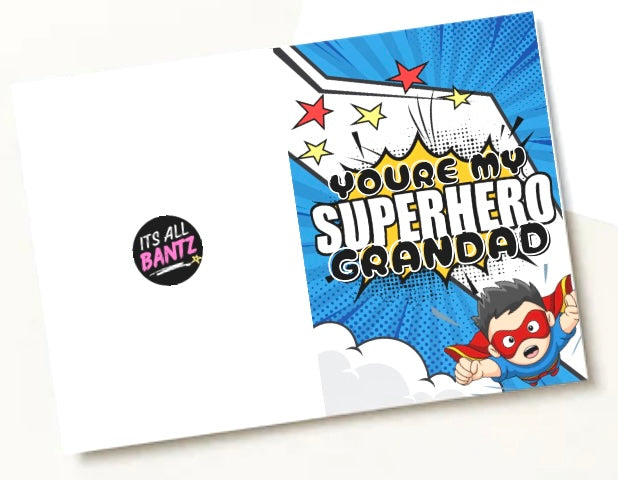 Superhero Grandad - Greeting Card