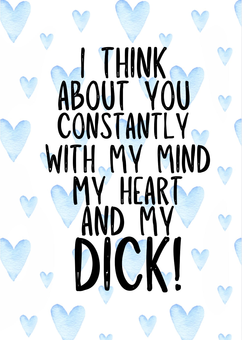 And My Dick  Greeting Card