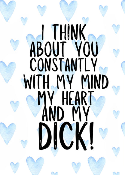 And My Dick  Greeting Card