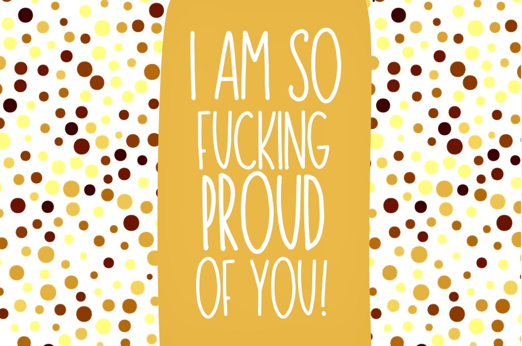 So Proud Of You - Wine Bottle Label