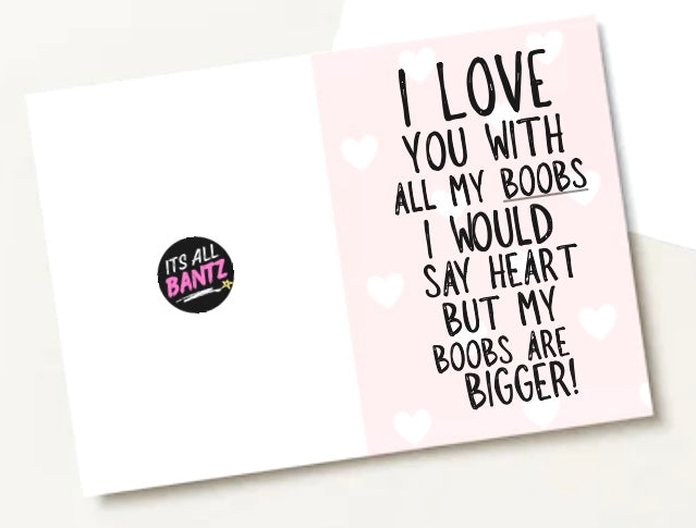 All My Boobs - Greeting Card