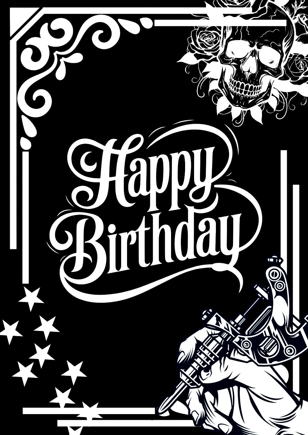 Tattoo Happy Birthday -  Birthday Card