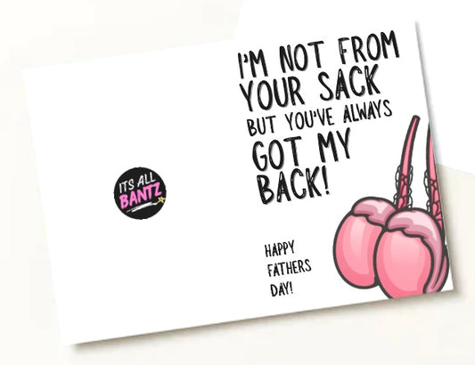 Your Sack My Back - Greeting Card