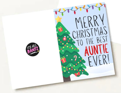 Merry Christmas Auntie -  Greeting Card