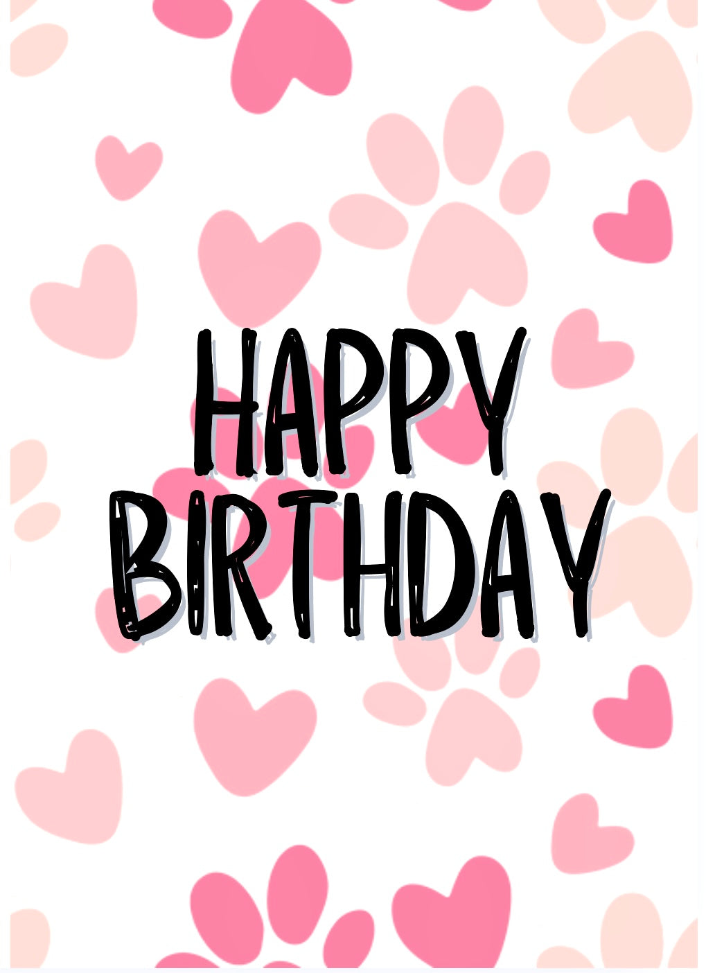 Happy Birthday Cat -  Greeting Card