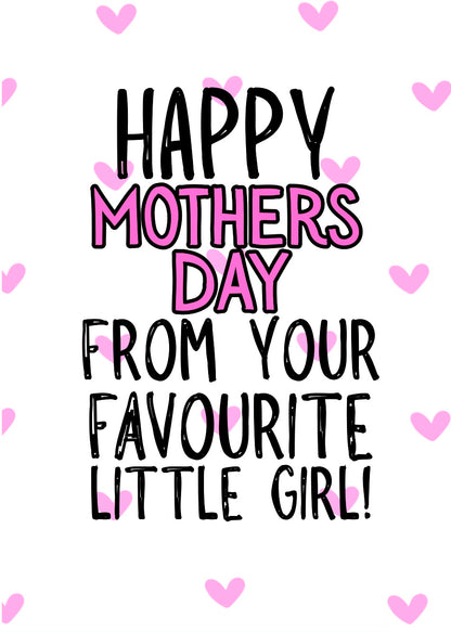 Favourite Little Girl - Greeting Card