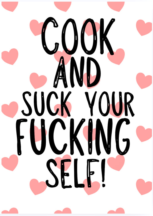 Cook & Suck Yourself -  Greeting Card