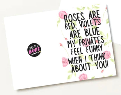 My Privates Feel Funny - Greeting Card