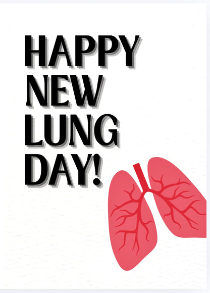 New Lung Day - Card