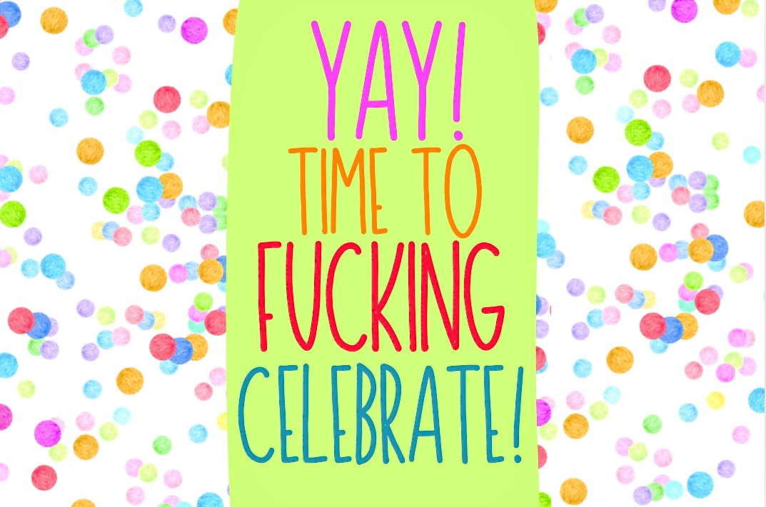 Time To Celebrate - Wine Bottle Label