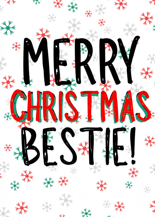 Merry Christmas Bestie -  Greeting Card