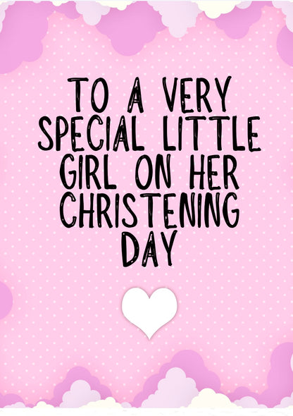 A Special Little Girl -  Greeting Card