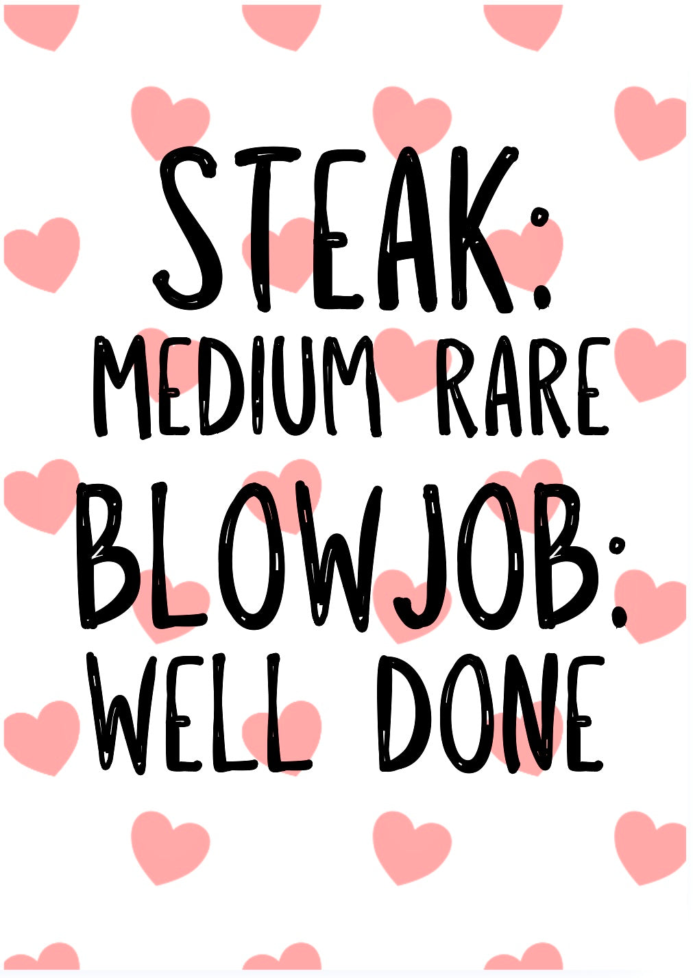 Blowjob Well Done -  Greeting Card