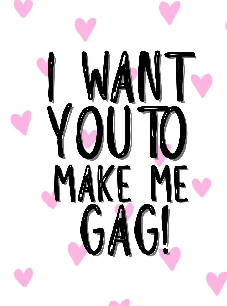 Make Me Gag - Greeting Cardm