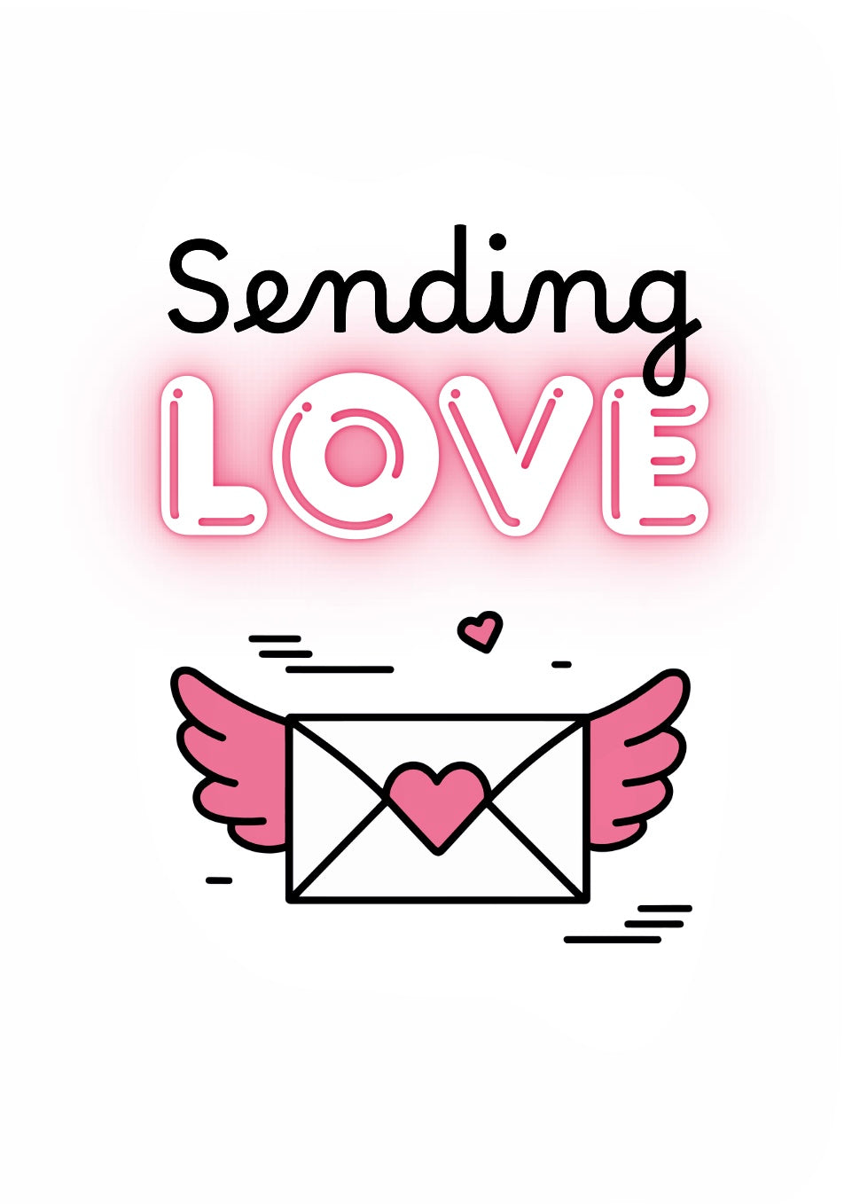 Sending Love - Greeting Card