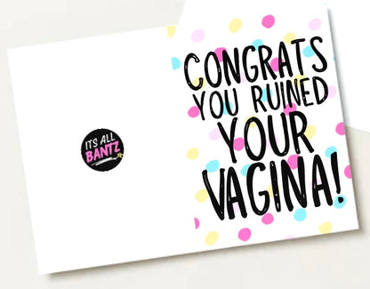 Ruined Vagina -  Greeting Card