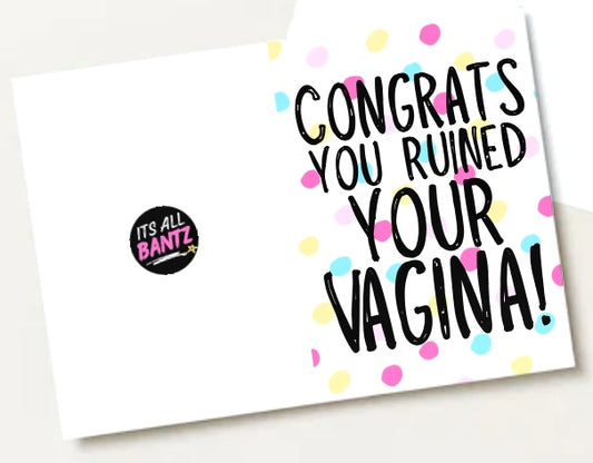 Ruined Vagina -  Greeting Card