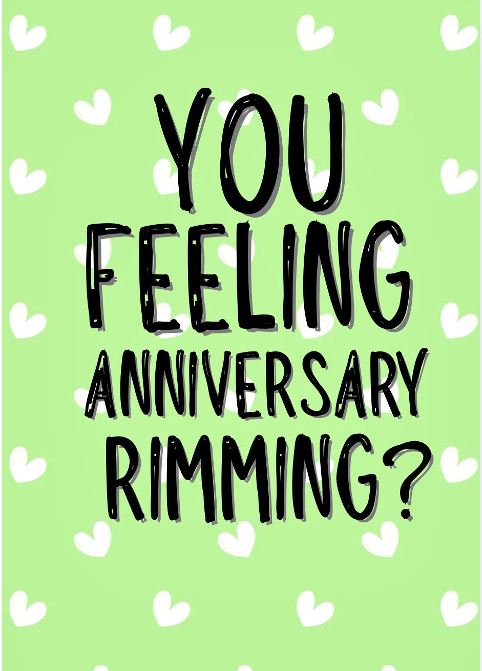 Anniversary Rimming - Greeting Card