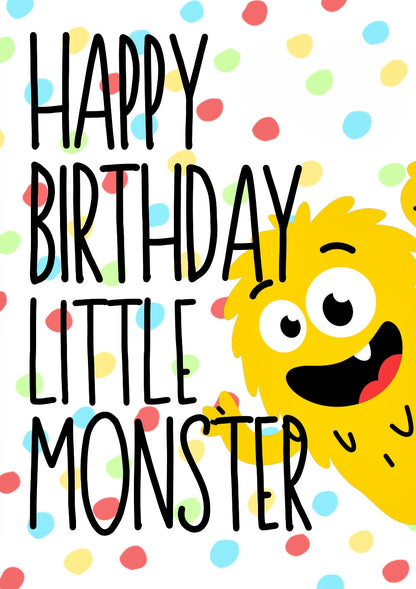 Birthday Monster -  Birthday Card