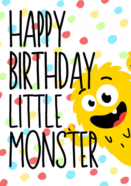 Birthday Monster -  Birthday Card