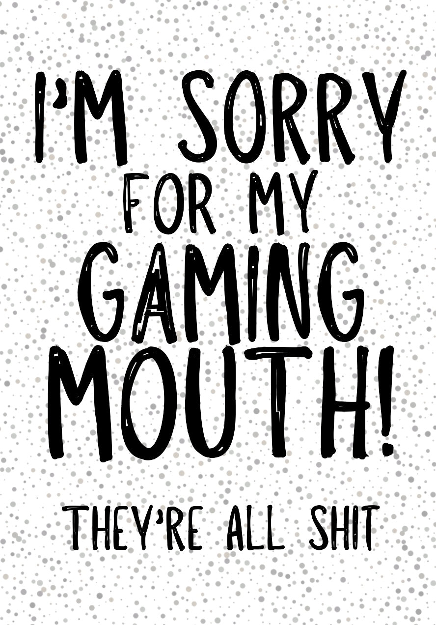 Gaming Mouth -  Greeting Card