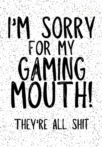 Gaming Mouth -  Greeting Card