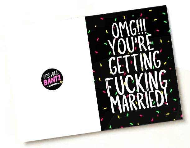 Getting Fucking Married -  Greeting Card