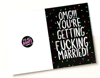 Getting Fucking Married -  Greeting Card