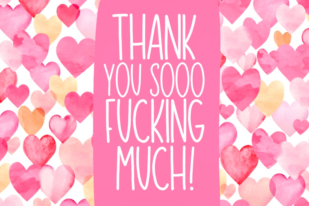 Thank You So Much - Wine Bottle Label