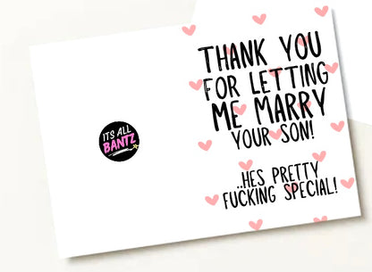 Marry Your Son  -  Greeting Card