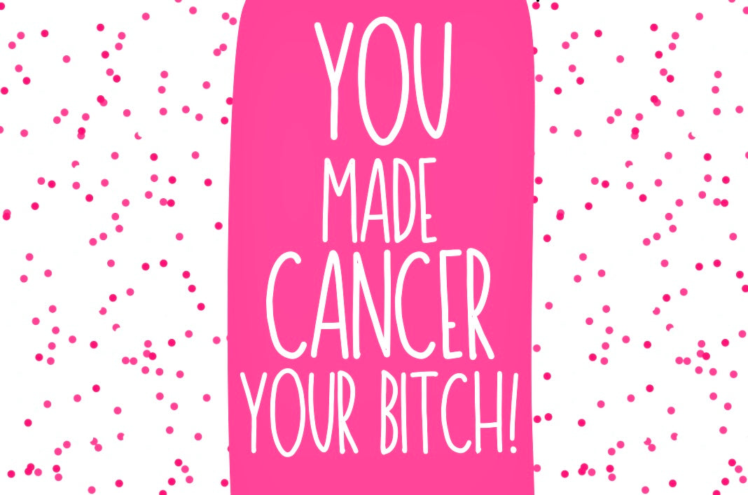 Cancers Your Bitch - Wine Bottle Label