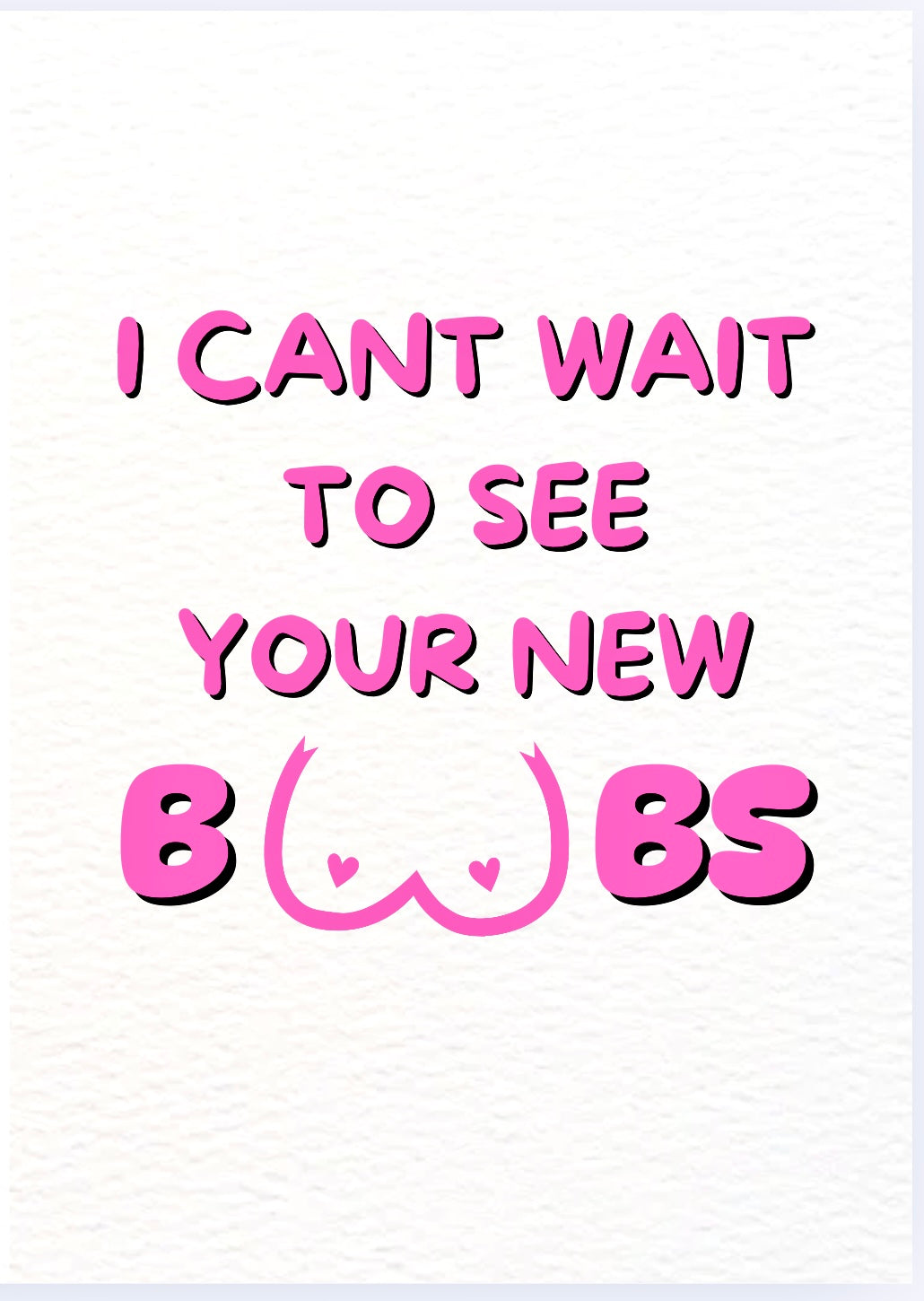 New Boobs - Card