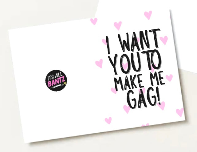 Make Me Gag - Greeting Cardm