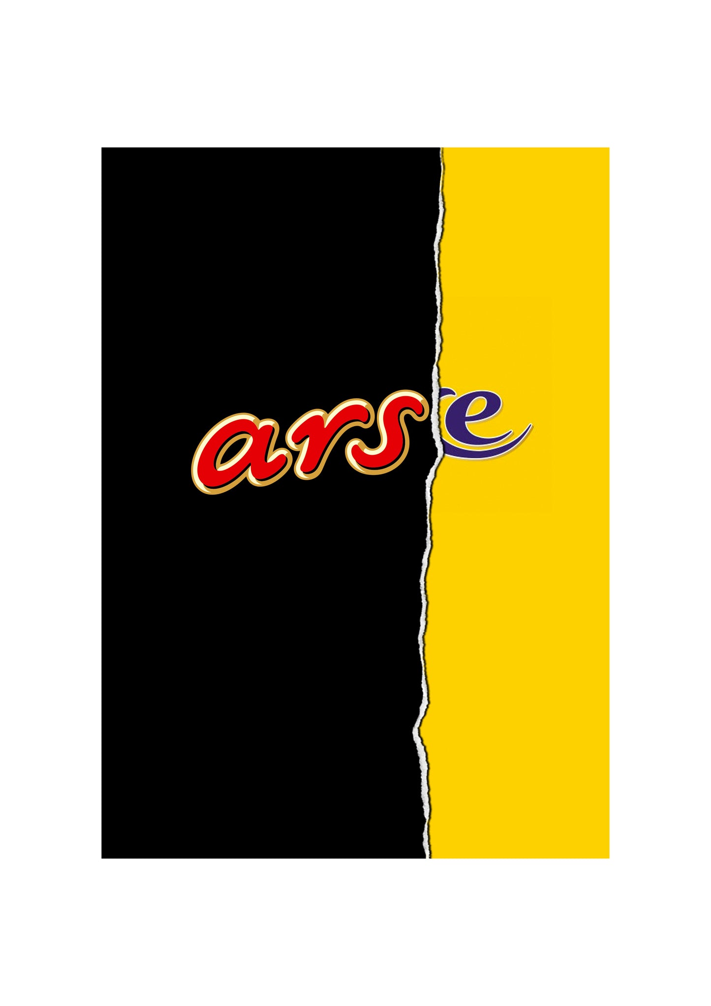 Arse - Chocolate Bar Wrapper